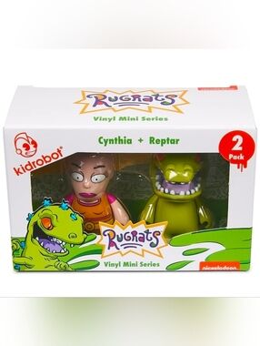 New Kidrobot Rugrats Mini Series 2 Pack Vinyl Figures Cynthia and Reptar